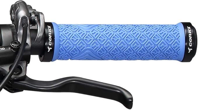 corki Mountain Bike Grips,Double Lock on Locking Bicycle Handlebar Grips for MTB,Downhill