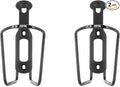 ZEFAL Pack of 2 Aluminium Plast 124 Bicycle Bottle Cages - Aluminium Bottle Holder for All Types of Bikes - Lightweight and Robust - Black