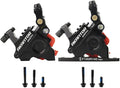FukkeR Mountain Bikes Hydraulic Disc Brake Set for BMX XC Trail Ebike Bicycles Aluminum Alloy Brakes Fit 140mm Rotor with Caliper PM/is Adapter