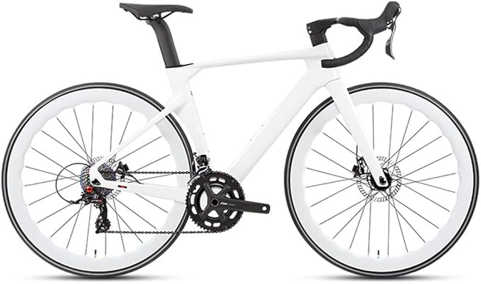 Carbon Road Bike Frameset 700C Disc Brake Racing Bike Frame Thru Axle 12 * 100/12 * 142mm Breaking Wind Frame 43.5/46/48/50/52/54/56CM Internal Routing