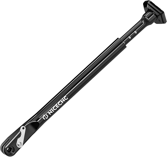 NICECNC Adjustable Dirt Bike Kickstand/Motorcycle Side Stand Aluminum Compatible with Sherco 125 250 300 450 500 SE-R/SEF-R 2012-2024, Black