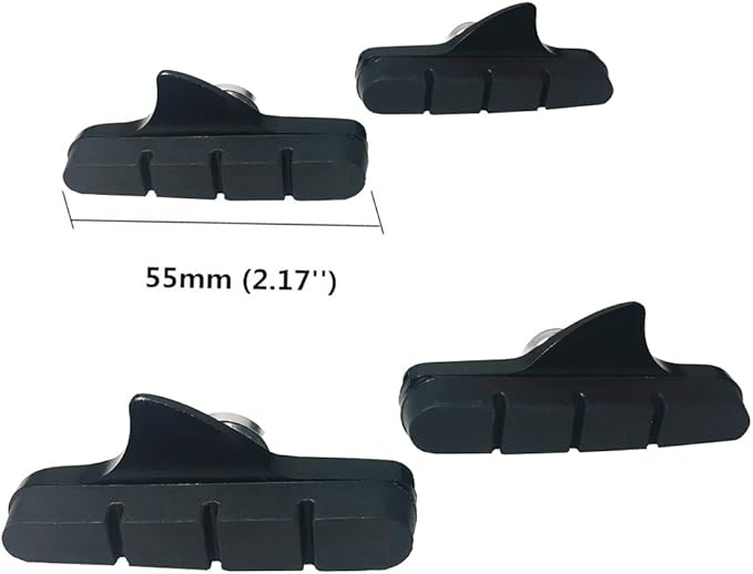 4PCS Premium Bike Brake Pads, Professional Mountain Bicycle V-Brake Pads, Bike Brake Blocks Kit