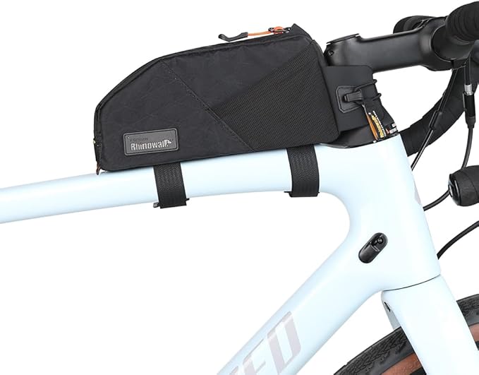 Rhinowalk Bicycle Top Tube Bag Bike Front Frame Bag Waterproof Extra Long Cycling Accessories Upper Pipe Nylon Pouch Pack for Mountain Road Bike
