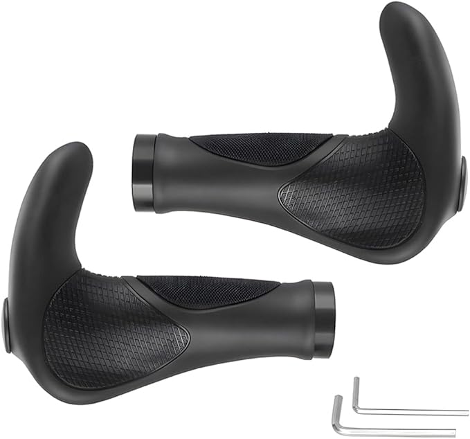 Bike Handlebar Grips, Soft Gel Inserts Shock Resistance Ergonomics Comfort Design,for MTB Bicycle Mountain Bike Grip