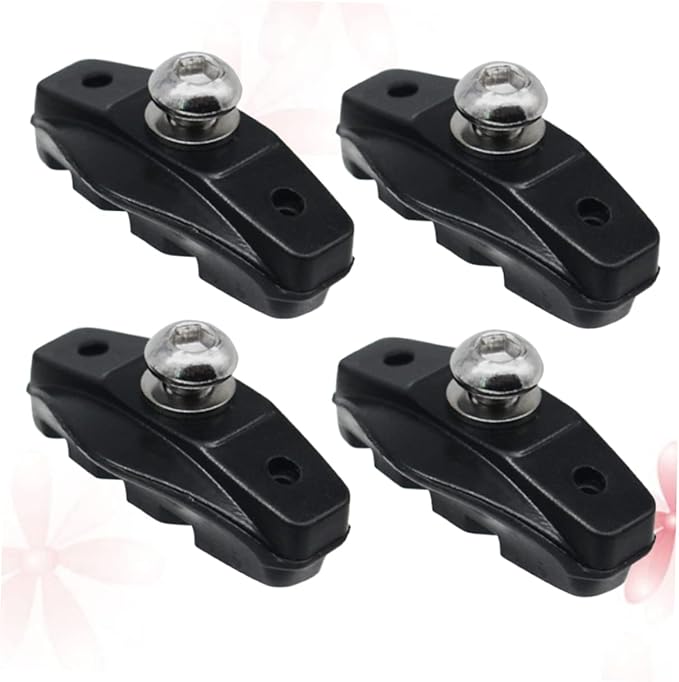 4pcs Road Bike Brake Pads Set Rubber C-Brake Blocks for High-Performance Cycling Compatible Most Road Bikes for Replacement Brake Shoes