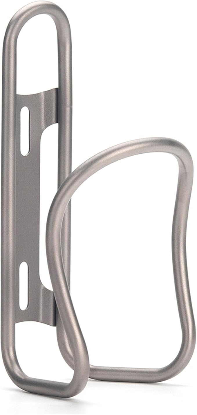 Bike Water Bottle Holder, Lightweight Titanium Alloy Bicycle Mount Cage Rack, Easy Installation, Universal Water Bottle Cage for Road, Mountain Bikes (B)