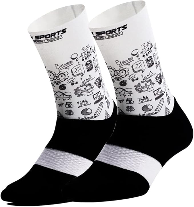 Cycling Socks Pro Mens Womens Riding Socks Bicycle Bike Sport Ankle Athletic Socks XC MTB BMX White Yellow Blue Green Red