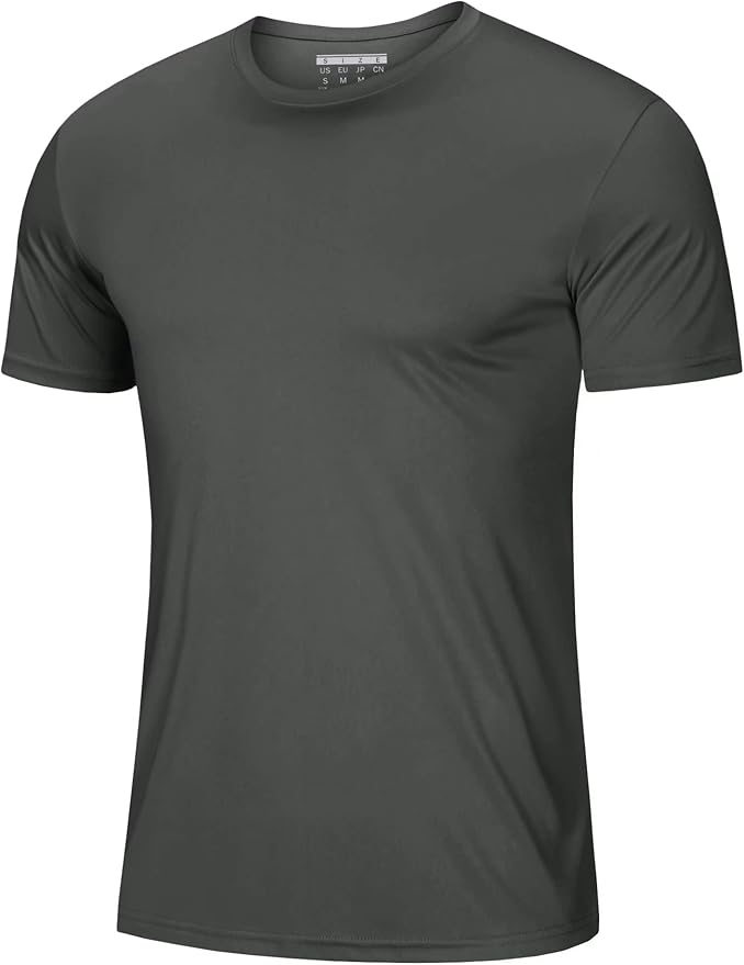 MAGCOMSEN Men's Short Sleeve UPF 50+ T-Shirt Quick Dry Workout Athletic Running Swim Tops Tee Rash Guard Performance Shirts