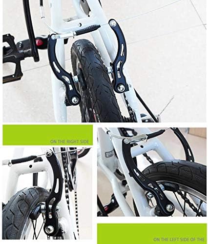 2 Pairs Bike Brake Pad Set - Professional Mountain and Road Bicycle 70mm V-Brake Pads - Bike Brake Blocks Kit with Hex Nut and Shims - No Noise No Skid - Black