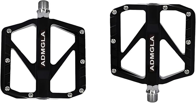 Mountain Bike Pedals, Aluminum Alloy, Pink and Black