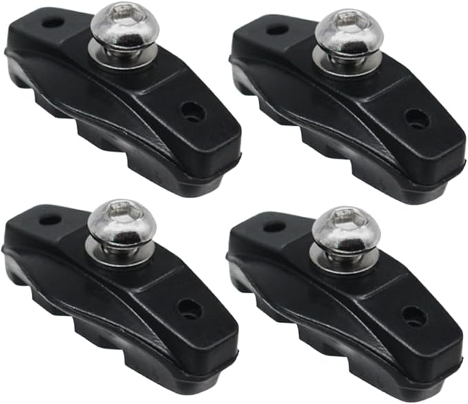 4pcs Road Bike Brake Pads Set Rubber C-Brake Blocks for High-Performance Cycling Compatible Most Road Bikes for Replacement Brake Shoes