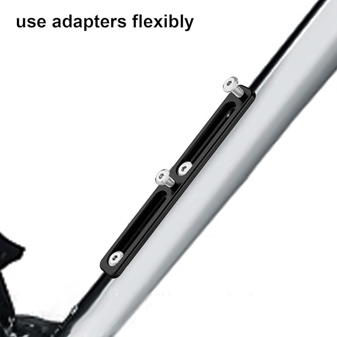 Bike Bottle Cage Adapter with 6pcs Screws and 1 Screwdriver, Adjustable 2-Slot Bike Water Bottle Bracket Adapter Bicycle Bottle Cage Mount Accessories