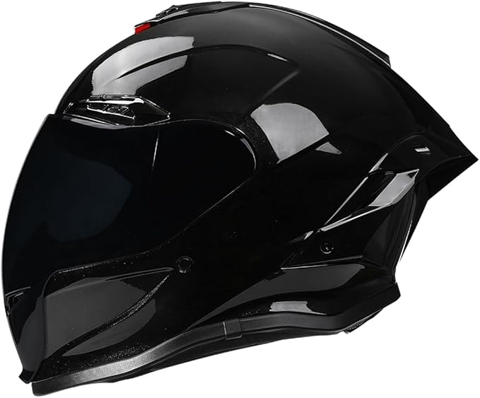 Full-face Helmet Biker Helmet ABS with EPS Cushion Liner Removable Washable 8 Air Vent Free Switch Long and Short Lens Replacement for Adult Unisex