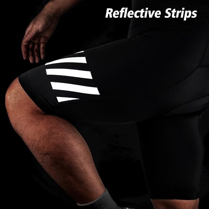 ROTTO Men's Cycling Shorts Padded Bike Shorts with Sponge & Gel Padding for Road & MTB Biking