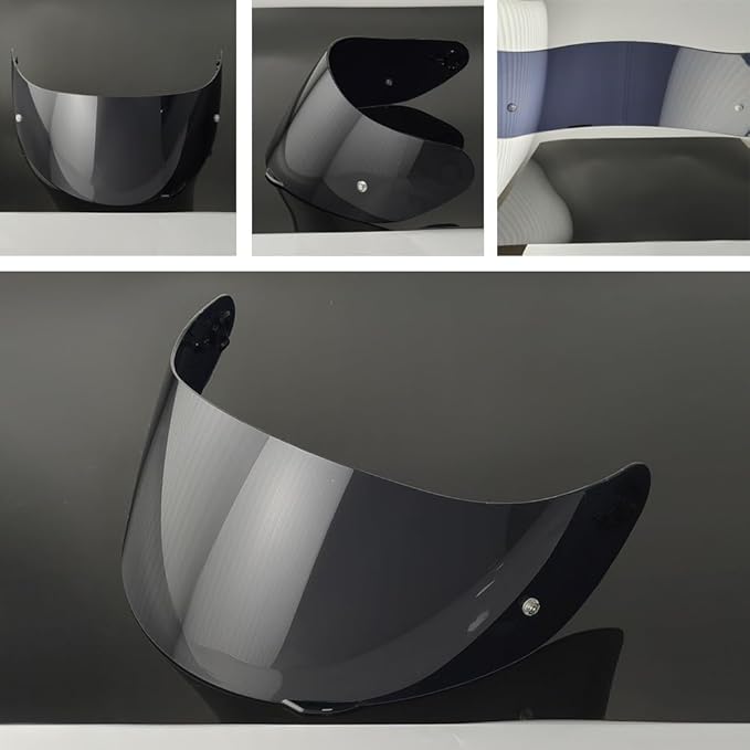 902 Helmet Visor Replacement. Helmet Face Shield UV Protection Compatible with ILM 902,902L,902BT (Deep Black-Day Use Only)