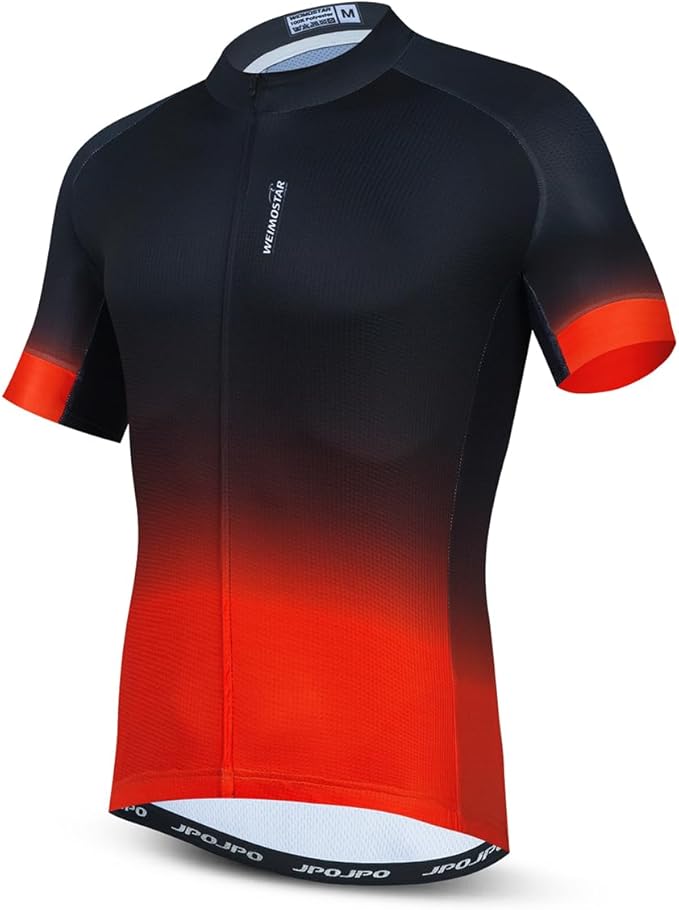 Men's Cycling Jerseys Wolf Print Bicycle Shirts Summer Road Bike Clothes Quick Dry Breathable