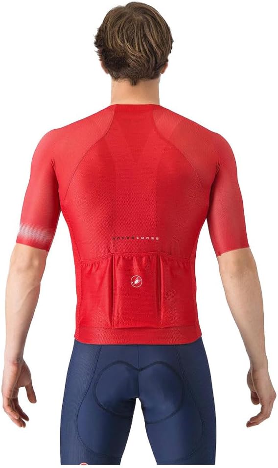 CASTELLI Men’s Climber’s A/C Jersey, Quarter Length Sleeve, Full Zip, Road Cycling & Gravel Biking Jersey with UV Protection