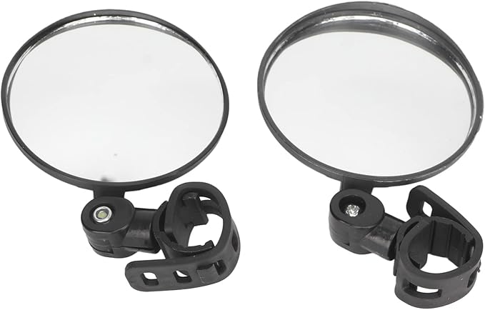 8cm Adjustable Wide Angle Round Scooter Adjustable 360 Degree Rotatable Handlebar Rearview Bicycle Mirrors,Wheelchair Bicycle Scooter Rearview Mirror Universal for Wheelchair Bicycle