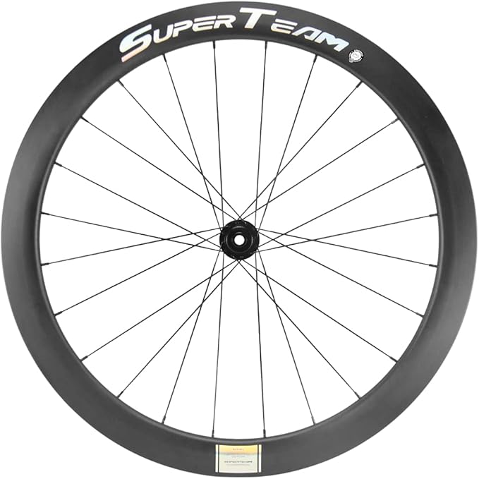 Superteam Carbon Disc Brake Wheelset 700c 50/25mm Paint-Free Wheel Tubeless Road Bike