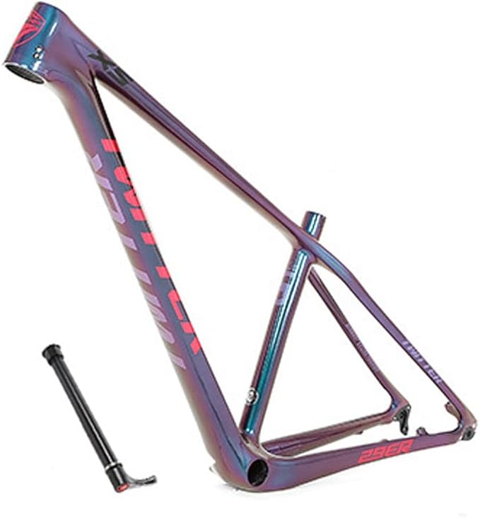 Carbon Fiber Bike Frame 27.5er 29er Hardtail Mountain Bike Frame 15''/17''/19'' 12x142mm Thru Axle Disc Brake Frame XC Internal Routing(27.5 * 17'')