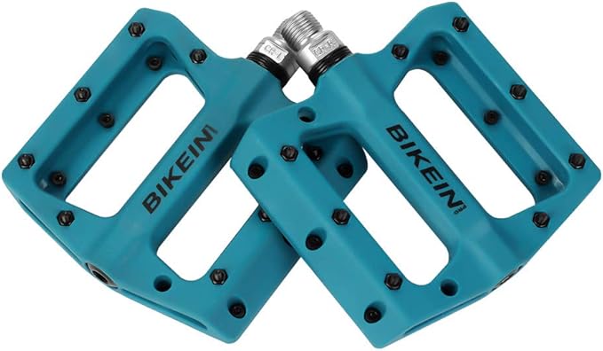 MTB Bike Pedal Nylon Fiber Non-Slip 9/16 Inch Bicycle Platform Flat Pedals for Road Mountain BMX Bike