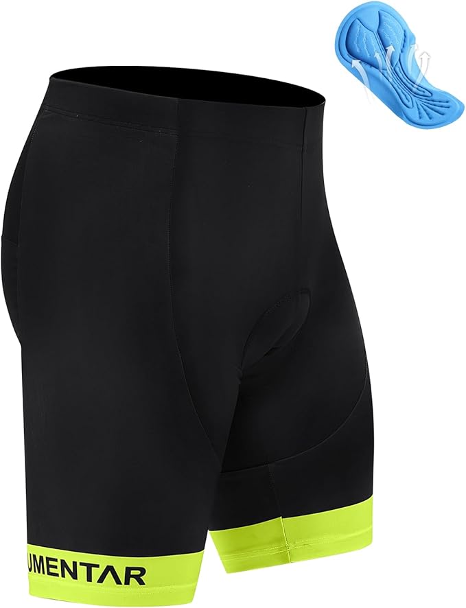 Men's Cycling Shorts, Padded Bicycle Riding Pants Bike Shorts Biking Clothes Cycle Wear Tights
