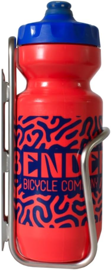 Widefoot StoutCage - Stainless Steel Water Bottle Cage for Bicycles - Made in The USA (Stainless)