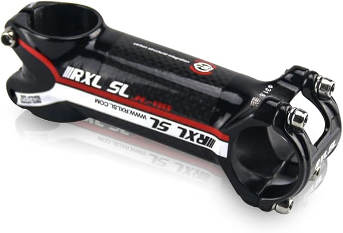 RXL SL MTB Bike Stem 1-1/4"Carbon Fiber+Aluminum Alloy Road Bike Carbon Handlebar Stem 6 Degree Mountain Bike for Cycling 60mm,70mm,80mm,90mm,100mm,110mm,120mm Bicycle Part