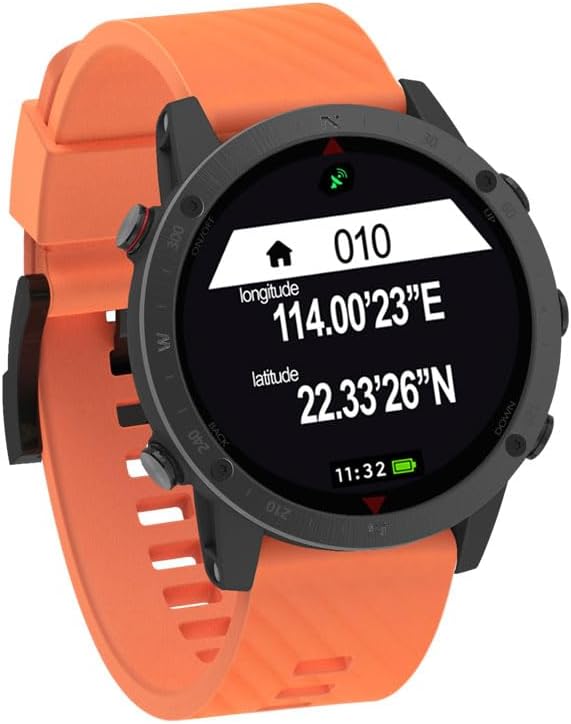 SUNROAD GPS Sports Watch Navigation Fitness Tracker Running Swimming Cycling Altimeter Barometer Compass Snorkeling Dive Fishing Fashion Digital Wristwatch