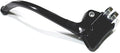Keenso Brake Lever, Bent Design Handlebar Brake Lever, Metal Alloy Construction, Quick Installation, Retro Style, Fixed Gear Bikes, City Commuters, Mountain Bikes, Folding Bikes