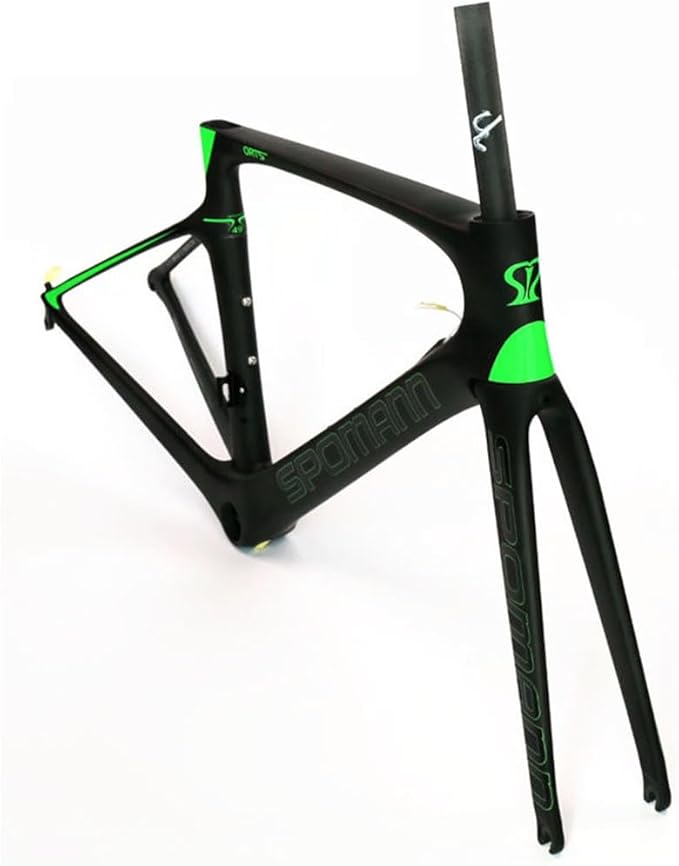 TUJISEK 700C Road Bikes Break Wind Frame Carbon Fibre Ultra Light Frameset with Fork and Seatpost 46/49/52/54/56CM Frame V Brake QR 130MM Semi Internal Routing