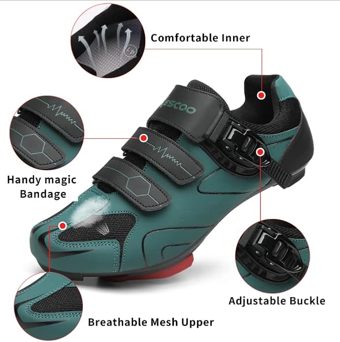 Unisex Cycling Shoes Compatible with pelaton Indoor Road Bike Riding Shoes for Men and Women Delta Cleats Clip Outdoor Pedal