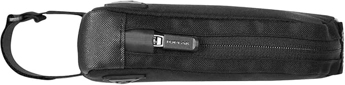Topeak FastFuel Top Tube Bag (Black, One Size) – Compact 0.5L Frame Bag | Adjustable Bolt-On or Strap Mount, Padded Storage for Snacks & Gear, 70g Lightweight Design