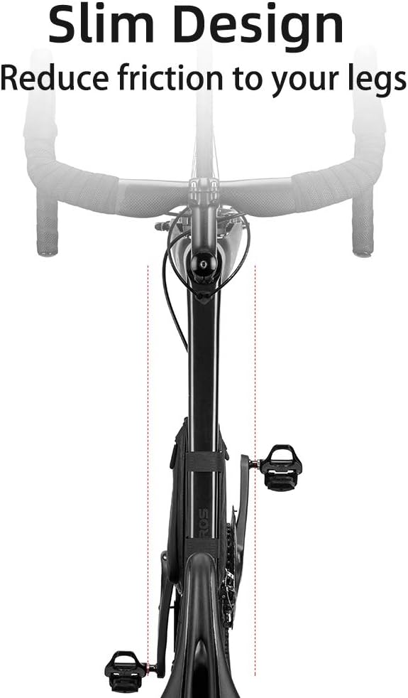 ROCKBROS Bike Triangle Frame Bag, Bike Triangle Bag, with Two Side Pockets, 1.5L