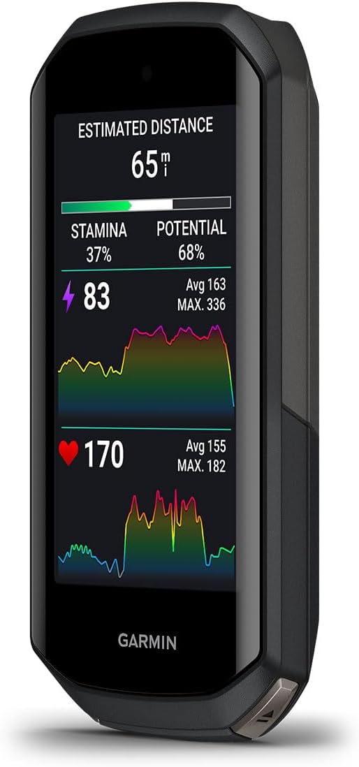 Garmin Edge 1050 Premium Cycling Computer Gift Box Bundle - Color Touchscreen, Built-in Speaker, Group Ride, Road Alerts with PlayBetter Silicone Case (Gray), Screen Protectors, Wall Adapter & Case