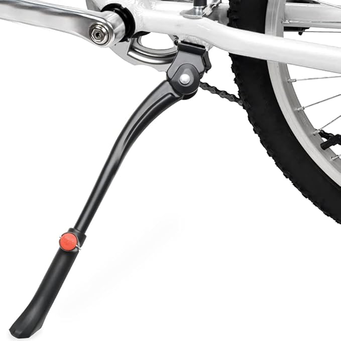 Bike Kickstand Adjustable Aluminium Alloy Bicycle Kickstand Bike Side Kickstand Fit for 26" 28" 29” Mountain Bike/Road Bike/BMX/MTB (Center Stand (Black) for 26-27-28 inch bike)