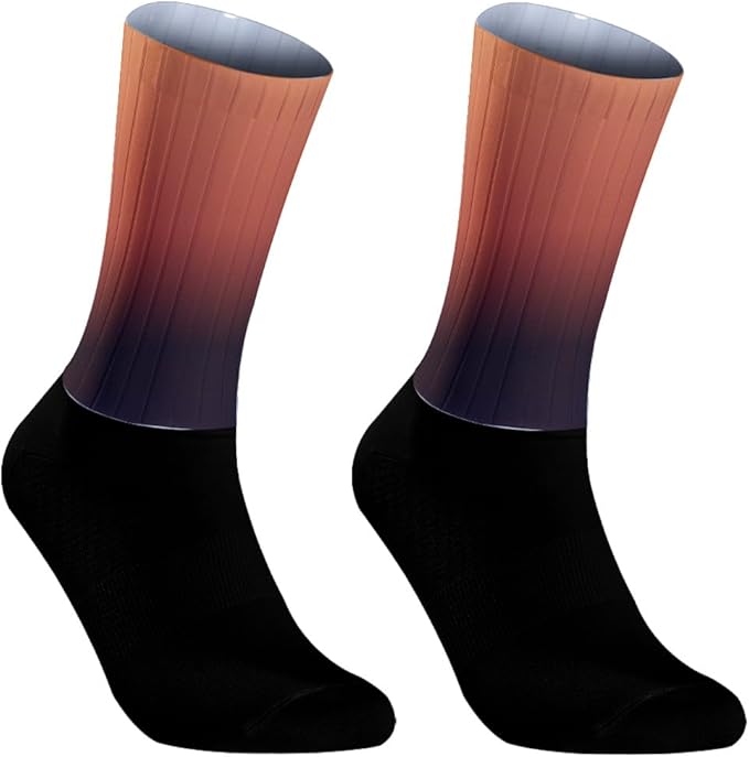 Cycling Socks Athletic Crew Socks Breathable Cushioned Compression Running Hiking Socks For Mens Womens