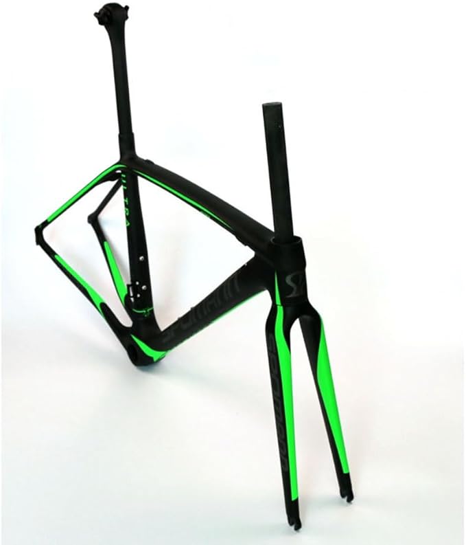 TUJISEK 700C Road Bikes Frame Carbon Fibre Frameset with Fork 47/50/52/54/56CM Frame C Brake QR 130MM Semi Internal Routing Ultra Light 750g