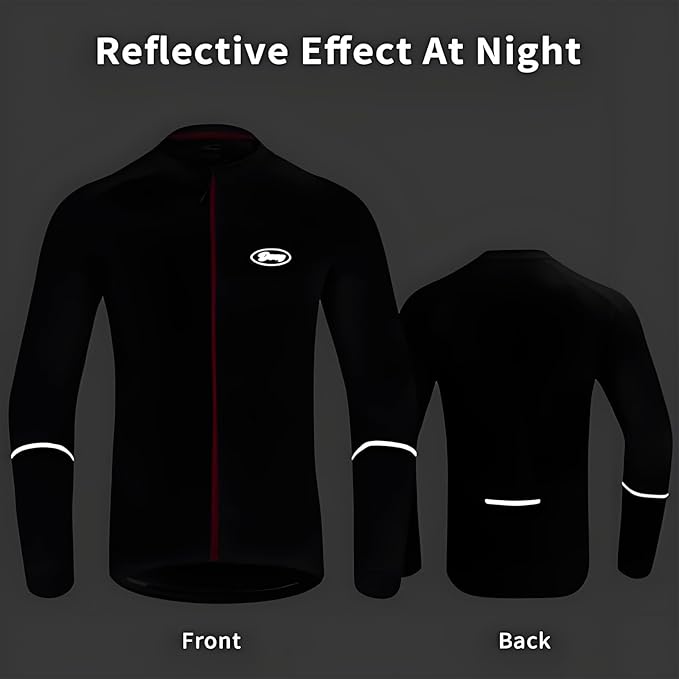 Cycling Jersey Men Bicycle Shirt Short and Long Sleeve MTB Road Biking Jersey with Pockets