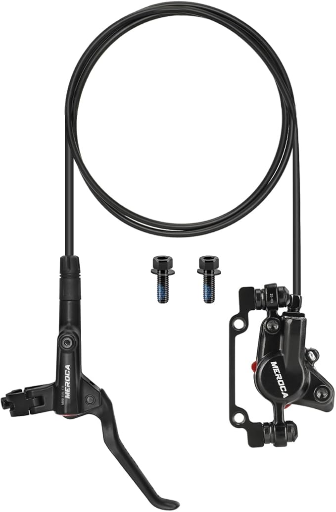 MEROCA M800 Mountain Bike Hydraulic Disc Brakes Hydraulic Bike Brakes Front 800mm and Rear 1400mm with PM Adapter for 160mm Rotor