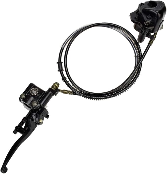 HIAORS Left Hand Hydraulic Disc Brake Master Cylinder Caliper Compatible with Taotao Sunl Roketa Nst 50cc 70cc 90cc 110cc 125cc Peace Eagle Cool Sports Mini Bike ATV Quad 4 Wheeler Parts