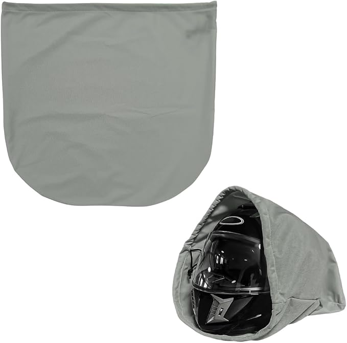 Motorcycle Helmet Bag, Helmet Protection Drawstring Bag Made of Nylon Cloth, Large Capacity Helmet Storage Bag for Motorcycle Bicycle, Universal Motorcycle Accessories (Gray)