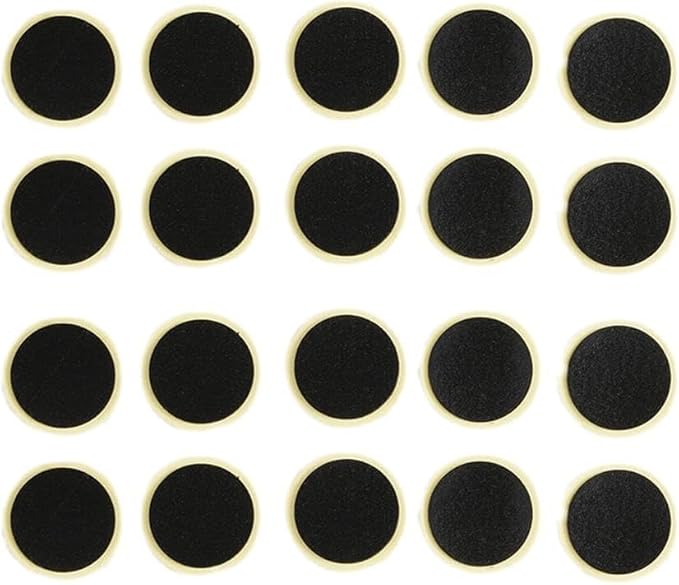 20 Pcs Bike Tire Patch Kit,Glueless Bike Repair Patch, Round Bike Tube Patches,Bike Inner Tube Repair Kit,Bike Patch Kit for Road and Mountain Bikes Tires and Tubes
