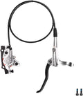 FukkeR Bicycles Aluminum Alloy Disc Brakes Left Front 800mm 2-Pistons E-Bikes Electric Power-Off Hydraulic Brake Fit 160mm Rotor for Mountain Bikes BMX E-Bikes XC Trail