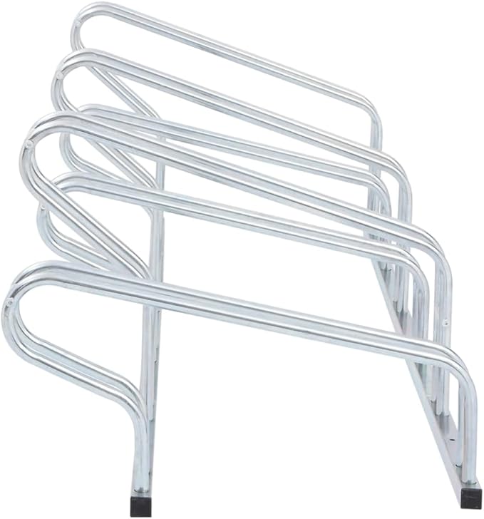Galvanized Steel Floor Freestanding Bicycle Stand for 6 Bikes, 6 Bikes Floor Bike Stand, Bike Floor Parking Rack for Indoor & Outdoor Garage Storage,-875