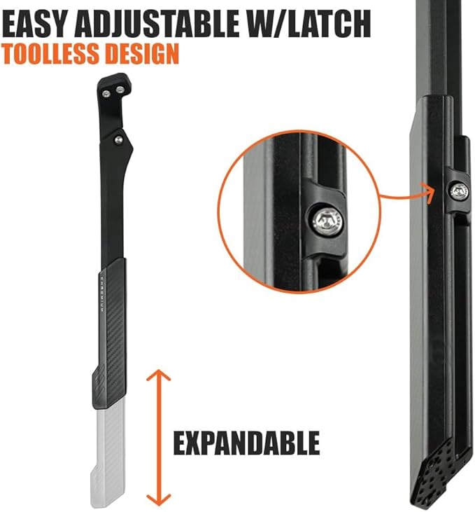 BV Bike Kickstand - Mountain Bike Kick Stand for 24-29" Bicycles - Adjustable Length, Non-Slip Sole, Aluminum Alloy Material - Bicycle Kickstand