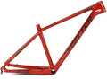 27.5er 29er Bike Frame 15''/17''/19'' Hardtail Mountain Bike Frame XC/AM Carbon Rigid Frame Disc Brake QR 135mm Internal Routing(Red,29 * 19'')