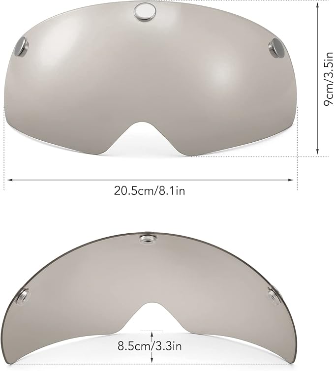 3pcs Detachable Magnetic Visor for Bike Helmet UV Guard for Men Women