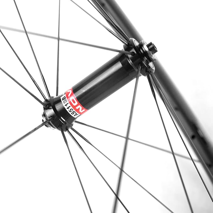 SUPERTEAM Carbon Road Bike Wheelset 40mm Tubeless Ready Rim 25mm Wide Straight Pull Sapim CX-Ray Spoke