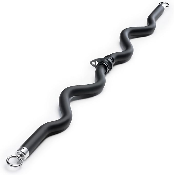 Marcy Deluxe Exercise Curl Bar for Lats, Curls and More for Home Gym Workouts BBEB-7355